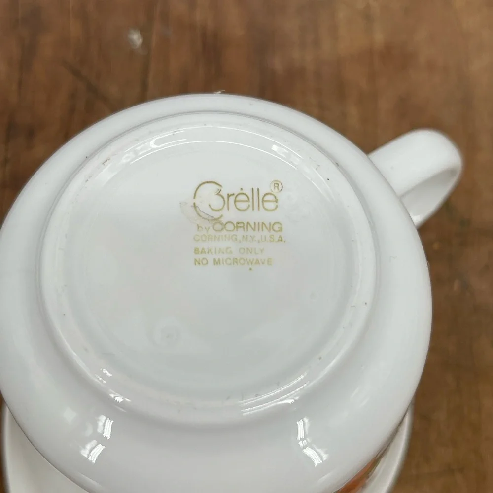 1970 Corelle Indian Summer White Flowered Creamer